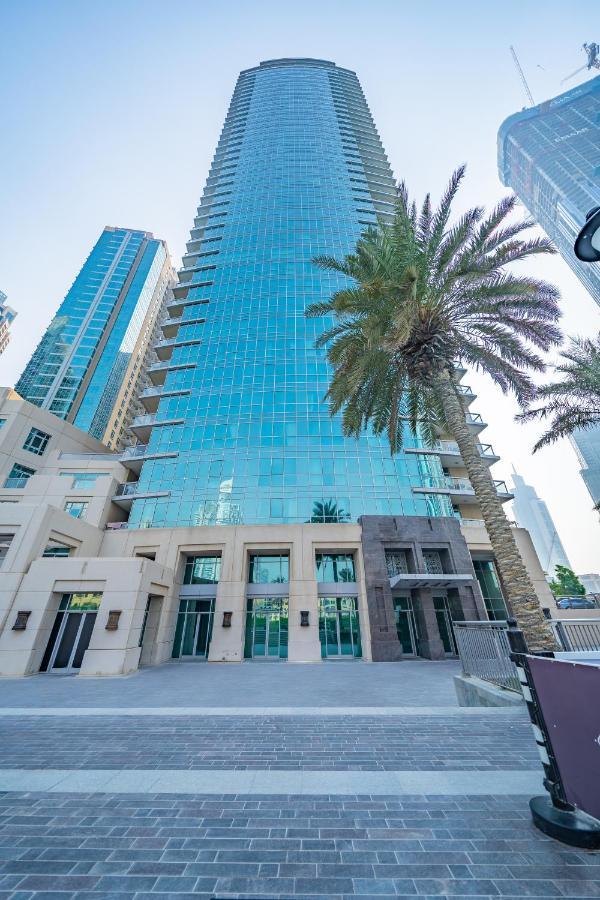 Stylish Apartment With Partial Burj Khalifa View Dubai Exterior foto